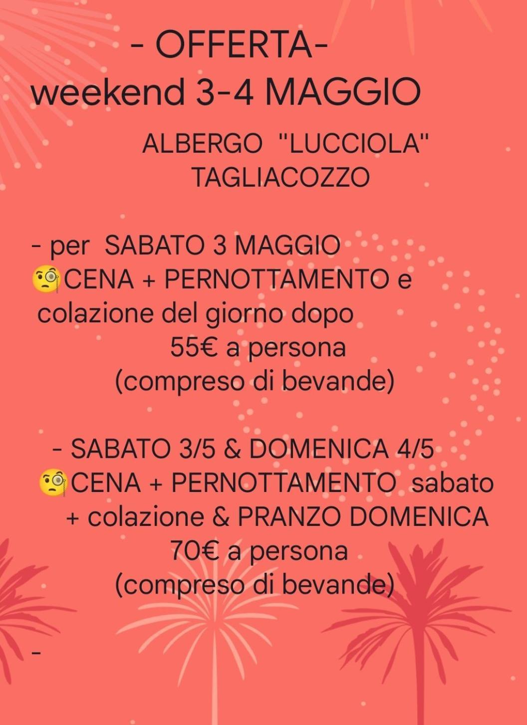 La Lucciola Albergo Ristorante Tagliacozzo Eksteriør billede